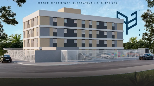 Imagens ilustrativas — Perspectiva frontal da fachada — Vitta Sudoeste 21 — crédito RL Construções